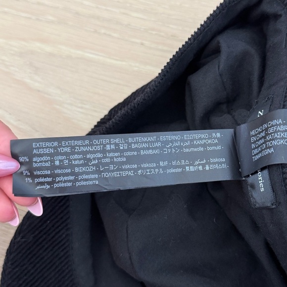 Zara Black Corduroy Hat - Picture 5 of 5